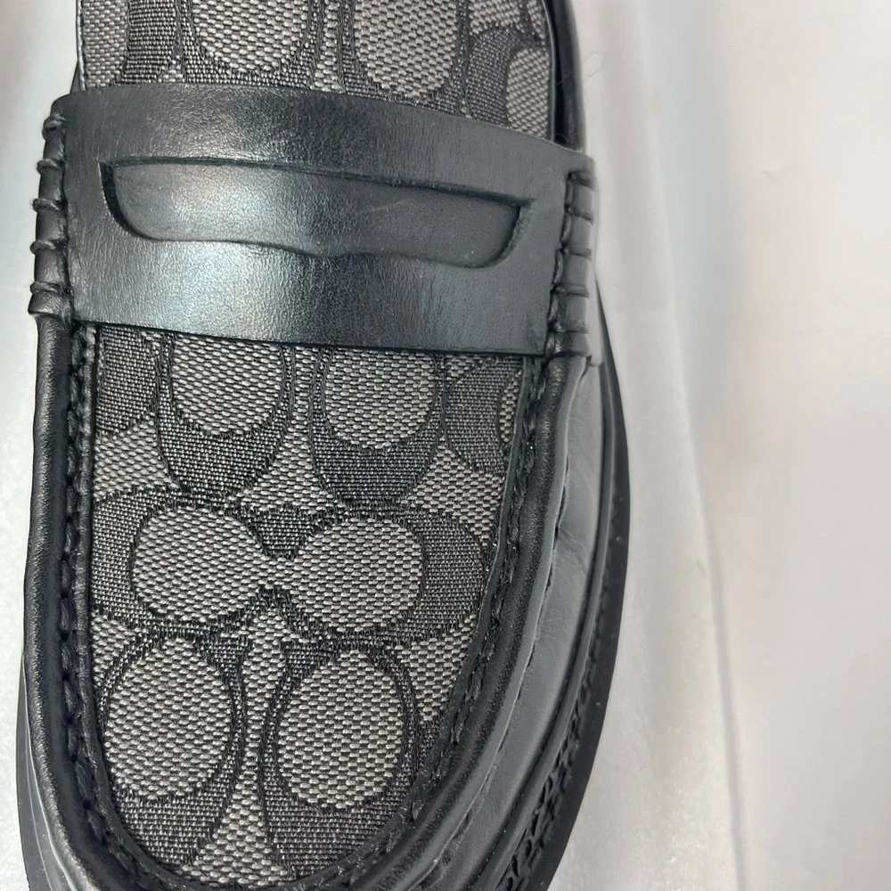 Coach Black and Gray Loafers for Men - Picture 4 of 16